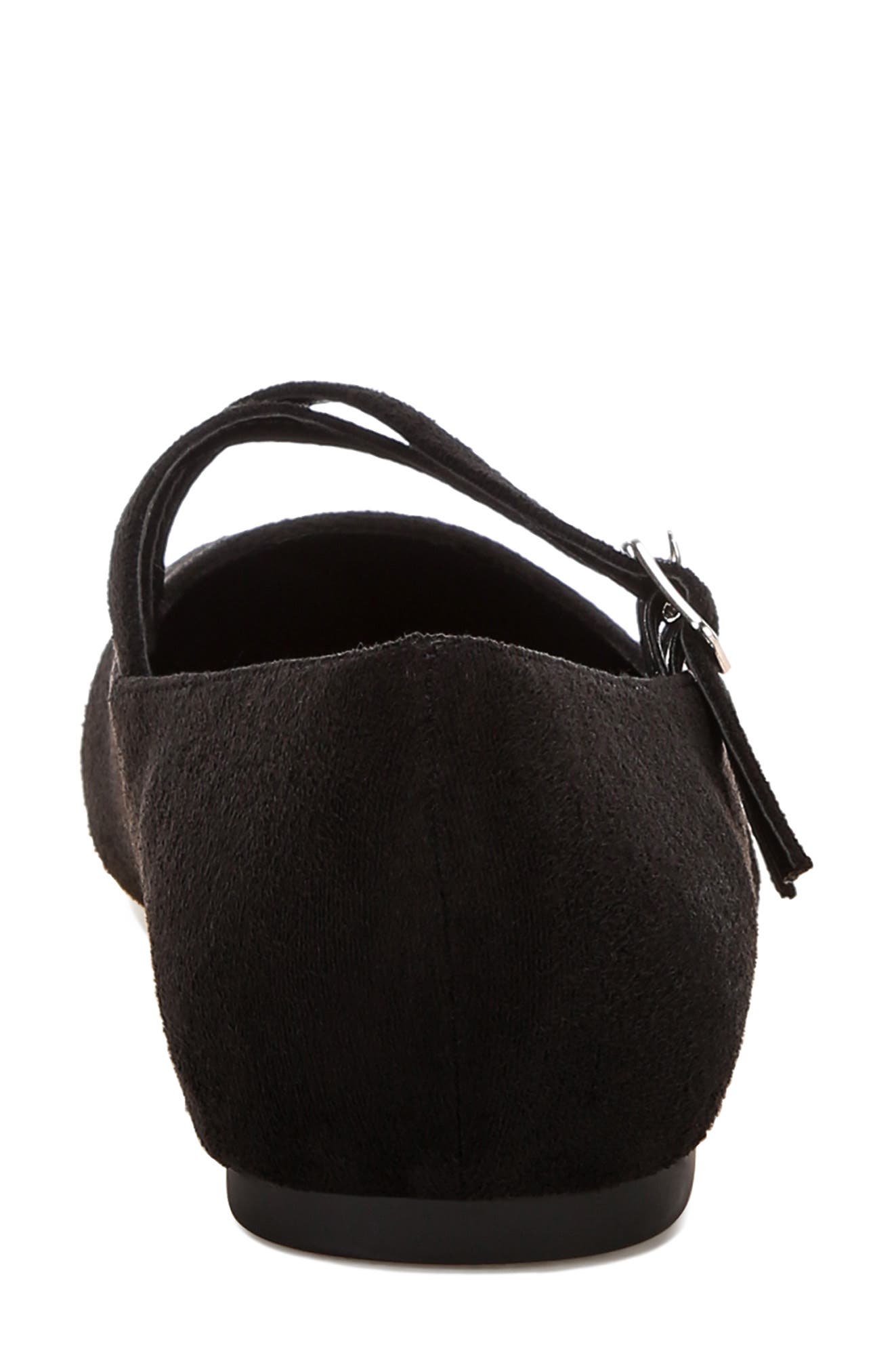 Nayela Mary Jane Flat, Alternate, color, BLACK