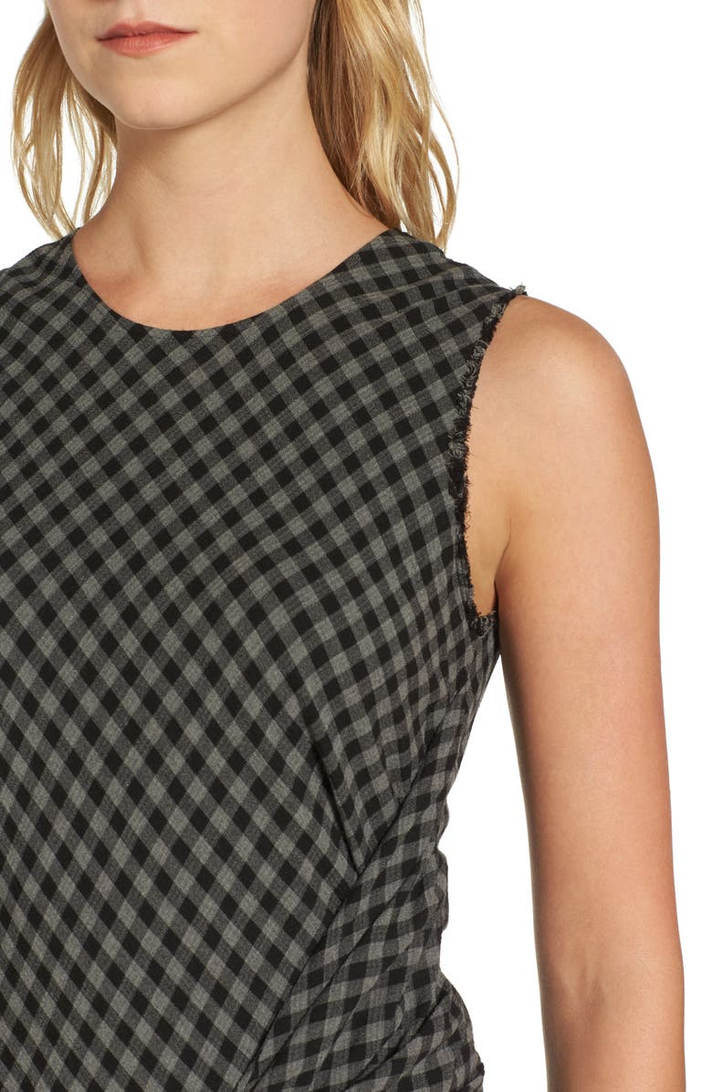 James Perse Twist Front Shift Dress, Alternate, color, 