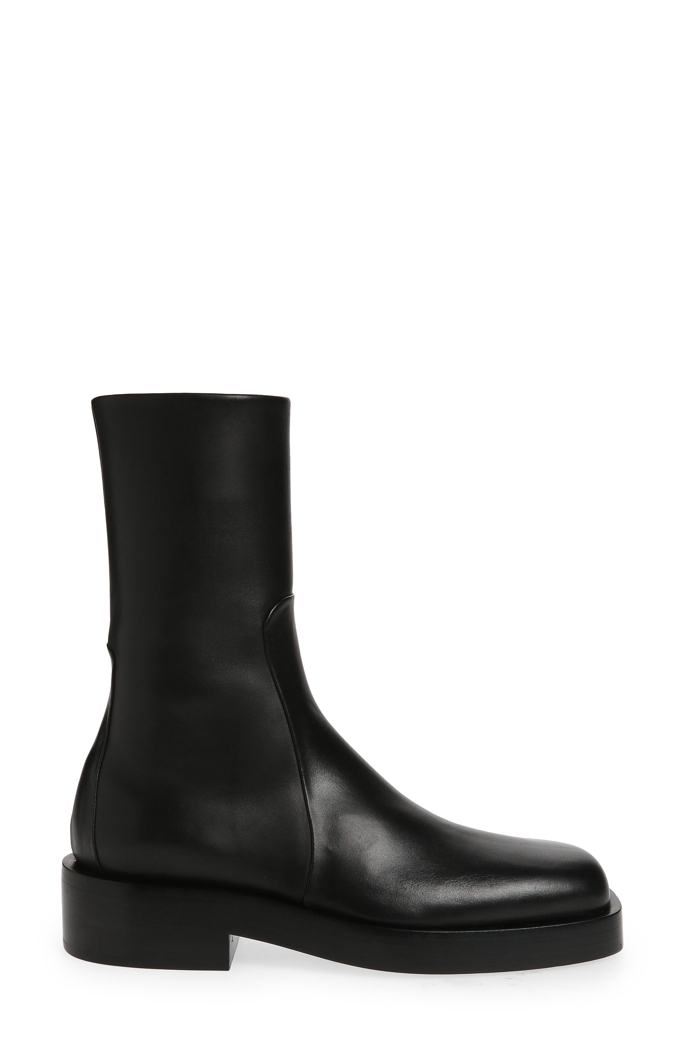 Jil Sander Square Toe Boot, Alternate, color, 