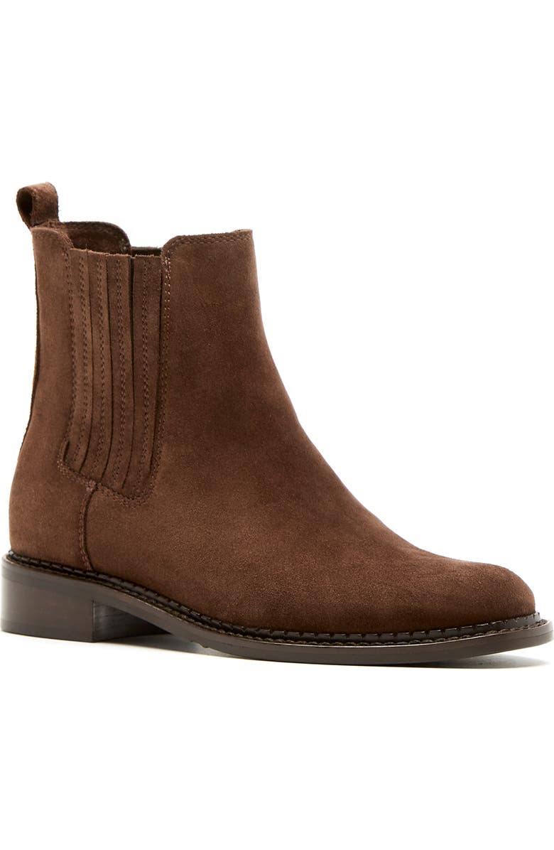 La Canadienne Seraphina City Dry<sup>™</sup> Waterproof Chelsea Boot, Main, color, Brunette Suede
