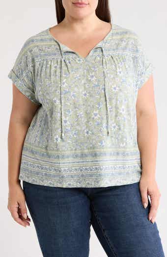 Lucky Brand Mix Print Top
