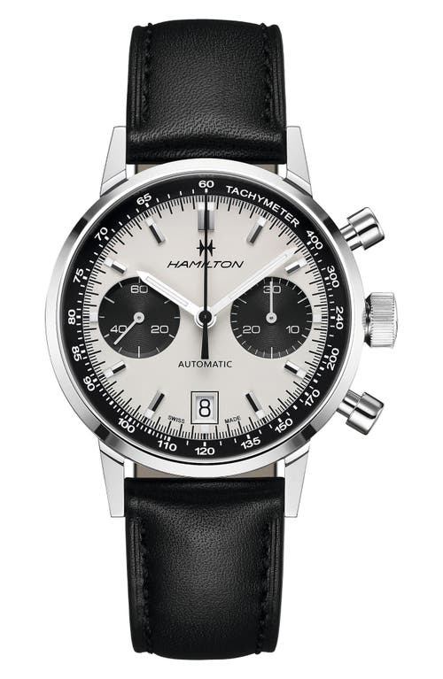 Hamilton American Classic Intra-matic Auto Chrono In Metallic