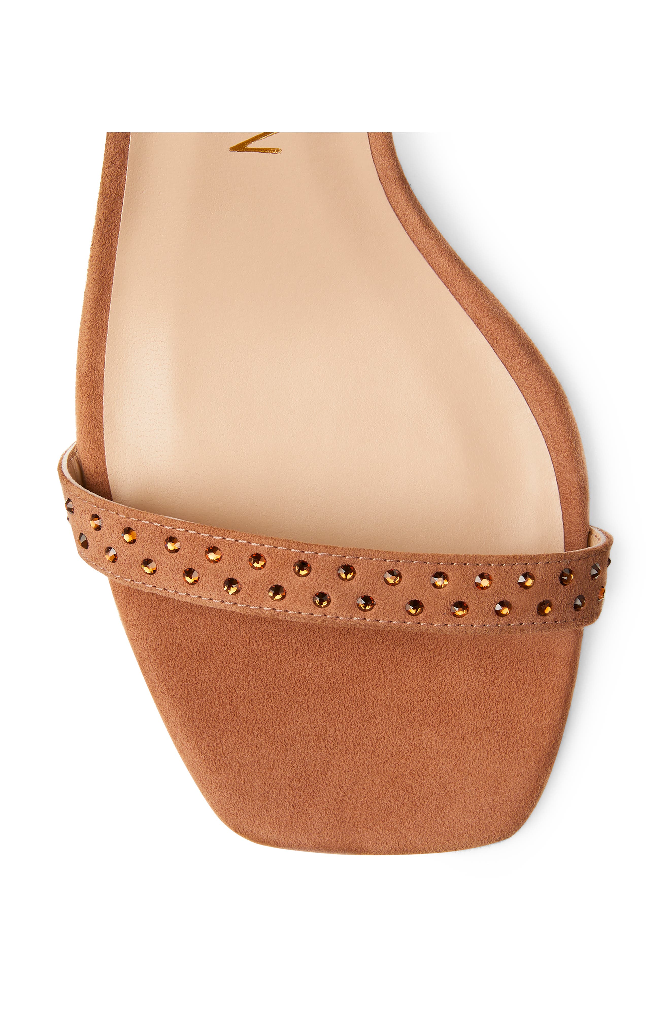 NearlyNude Shine 75 Ankle Strap Sandal, Alternate, color, CAPPUCINO