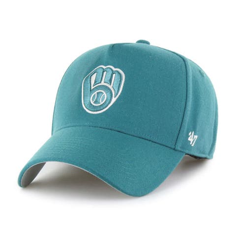 Men's '47  Teal Milwaukee Brewers Ballpark Offside Adjustable Hat