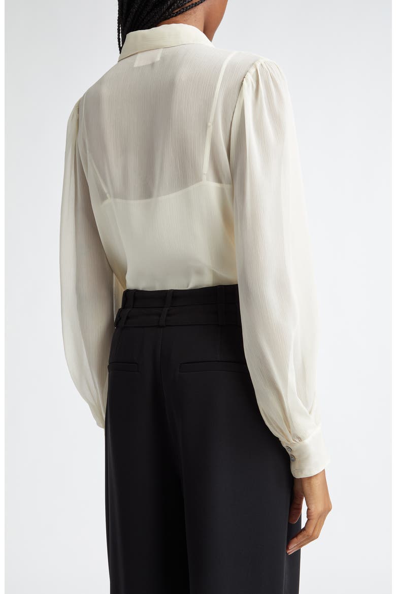 Rhonda Ruffle Shirt, Alternate, color, IVORY