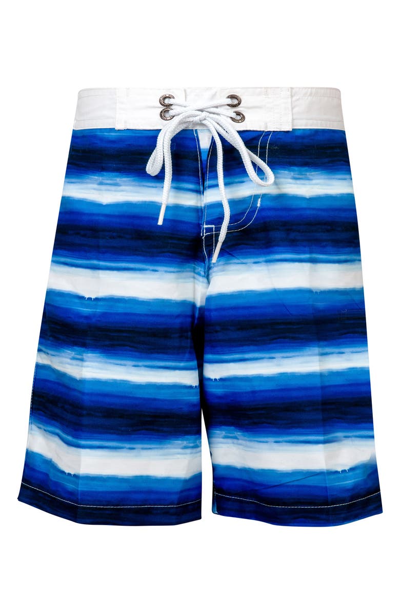 Snapper Rock Ombré Stripe Board Shorts, Main, color, 