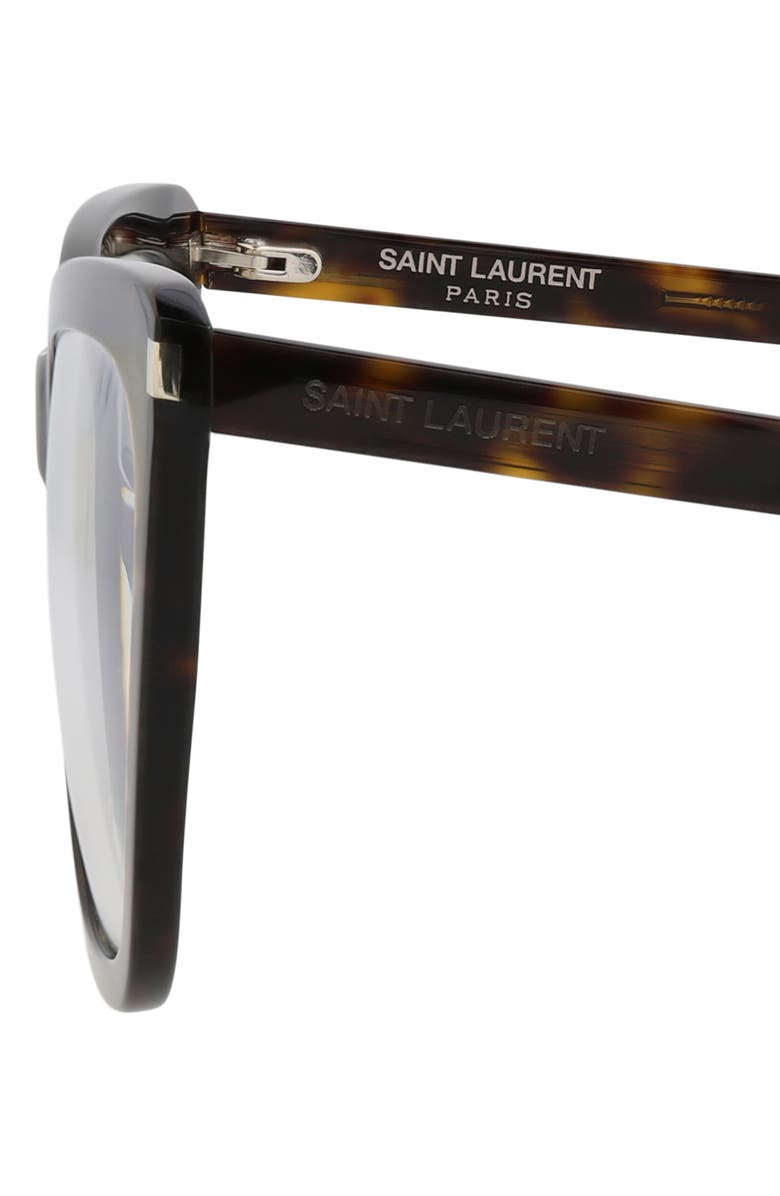 Saint Laurent 55mm Cat Eye Optical Frames, Alternate, color,