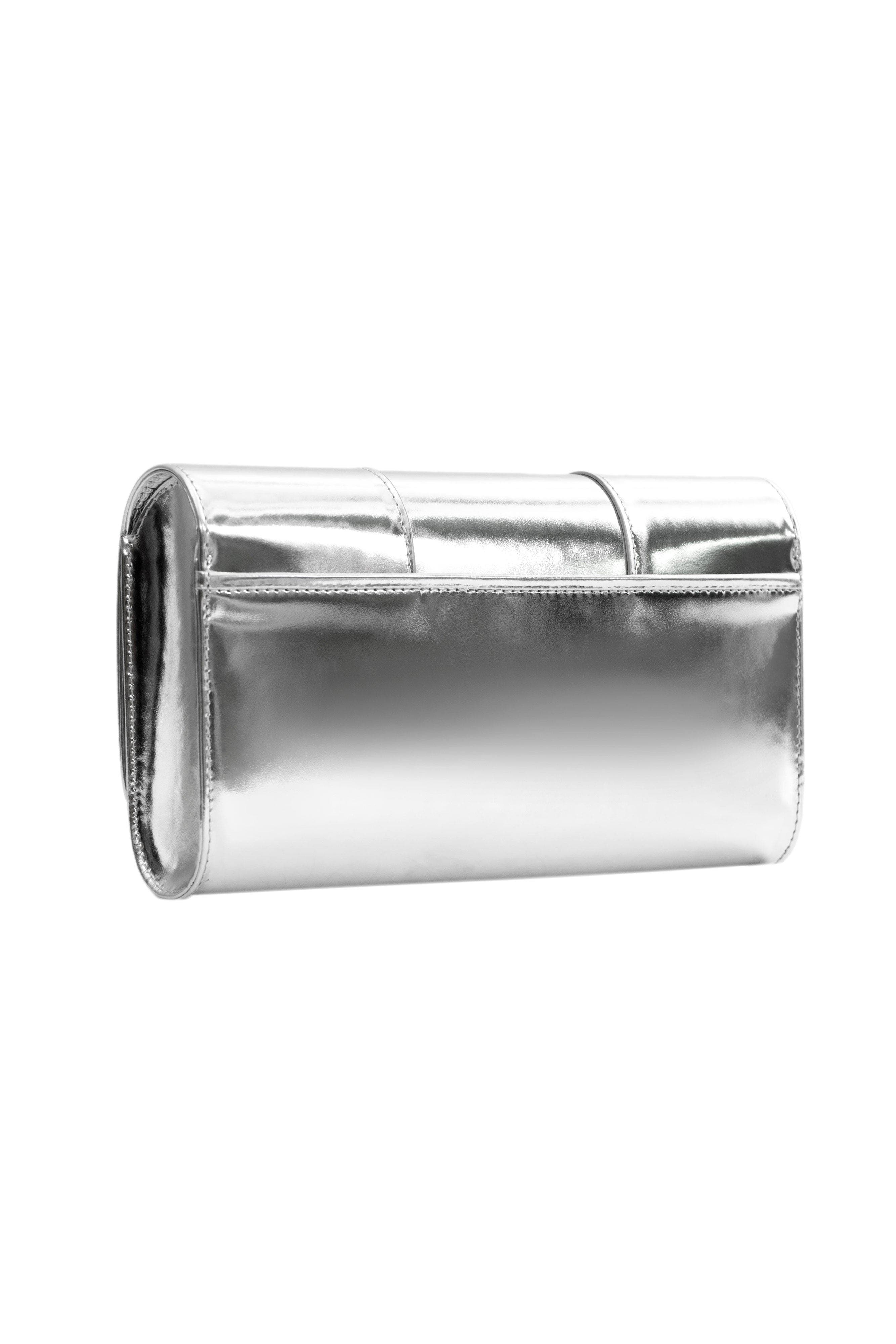 PERRIN PARIS L'Asymetrique Clutch Patent, Alternate, color, Silver