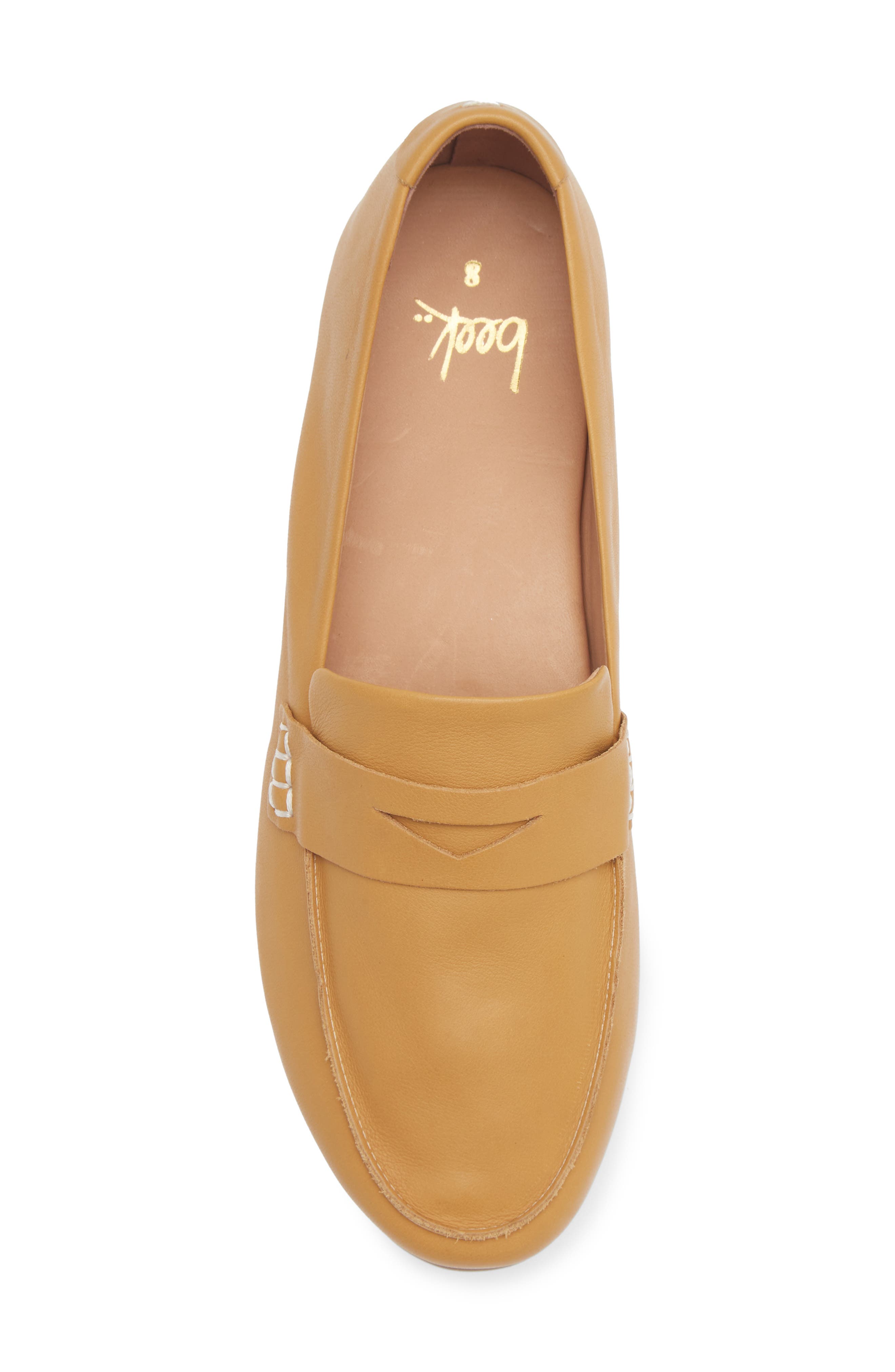 Beek Moorhen Penny Loafer, Alternate, color, Honey