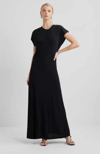 Nordstrom Draped Matte Jersey Maxi Dress