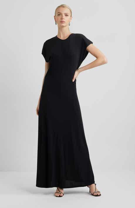 Nordstrom Draped Matte Jersey Maxi Dress
