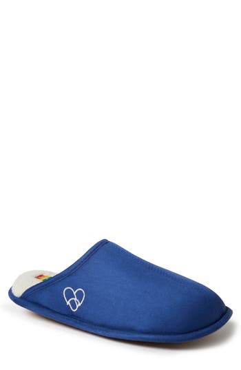 Dearfoams Riley Pride Scuff Slipper In Blue