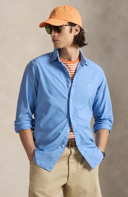 Polo Ralph Lauren Classic Oxford Button-down Shirt In Blue