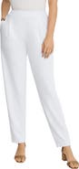 Jessica London Stretch Knit Crepe Straight Leg Pants