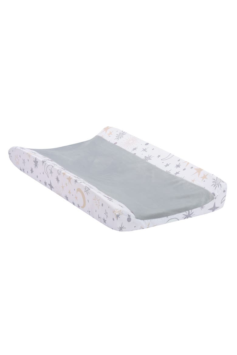 Goodnight Moon Changing Pad Cover - Moons/Stars, Main, color, White