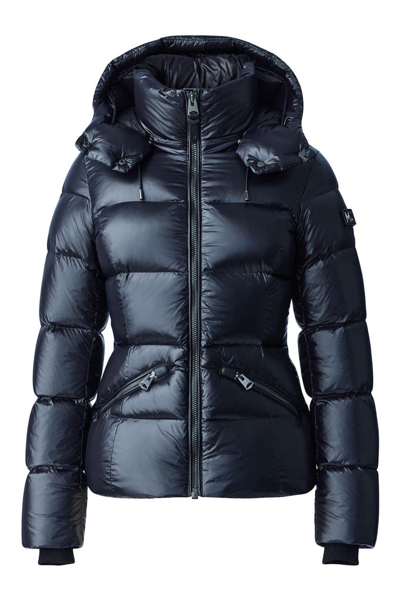 Madalyn Down Puffer Jacket, Alternate, color, BLACK