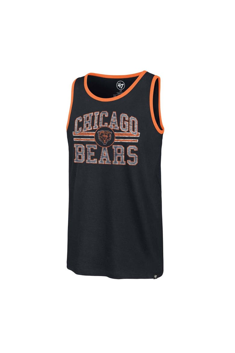 Men's '47 Navy Chicago Bears Winger Franklin Tank Top, Alternate, color, Navy