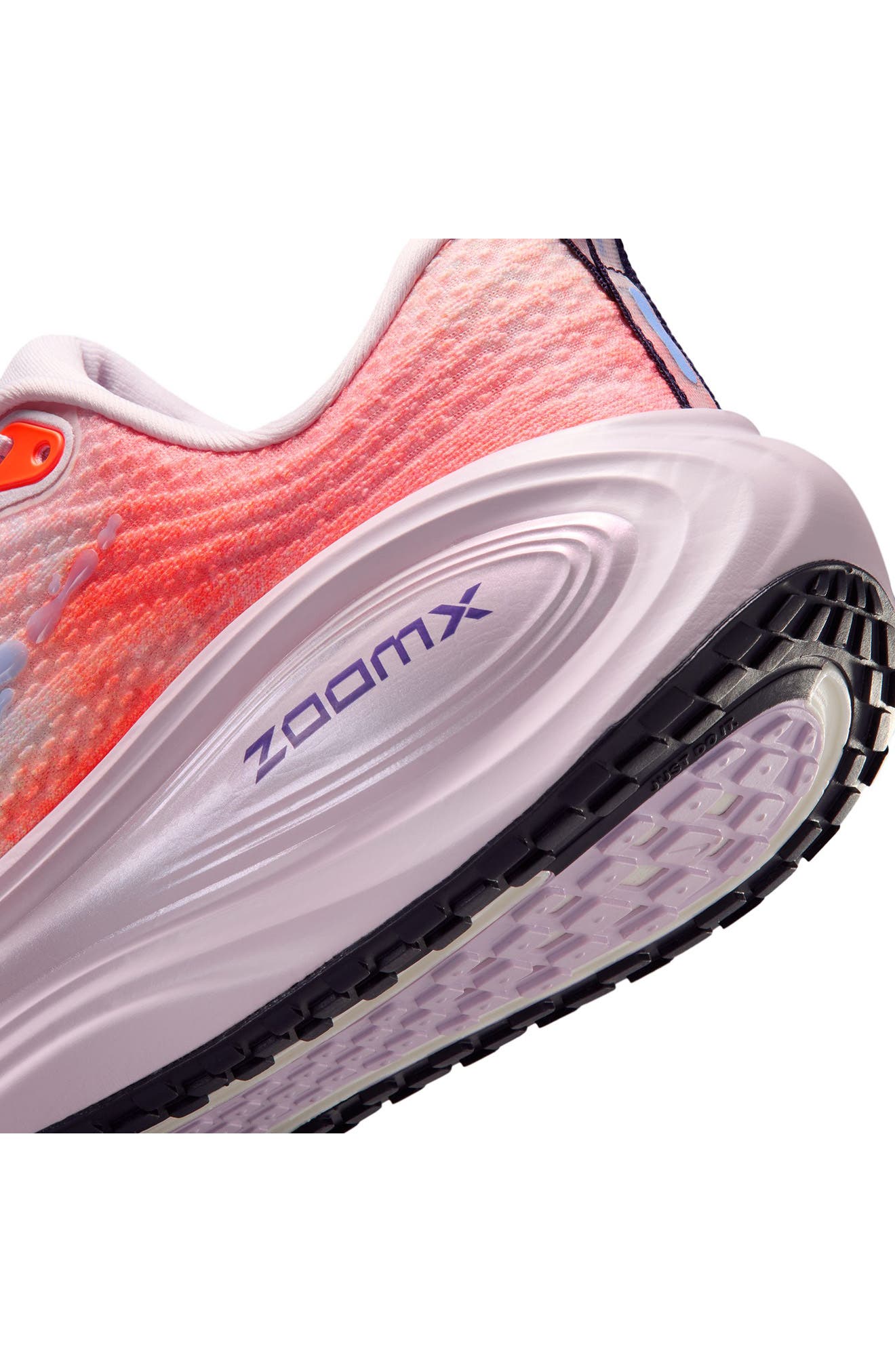 Vomero Plus Running Shoe, Alternate, color, BLEACHED LILAC/ ROYAL/ CRIMSON