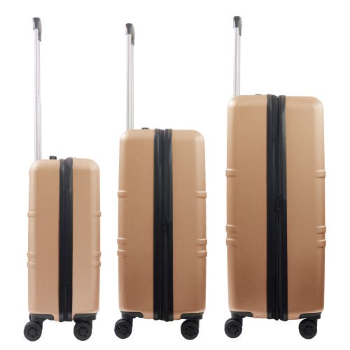 American Dreamliner 3-piece Hardside Luggage Set 22.5", 26.5", 30" In Gold