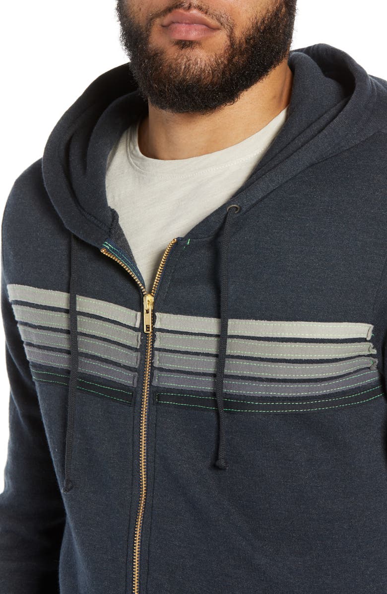 Aviator Nation 5-Stripe Zip Hoodie, Alternate, color,