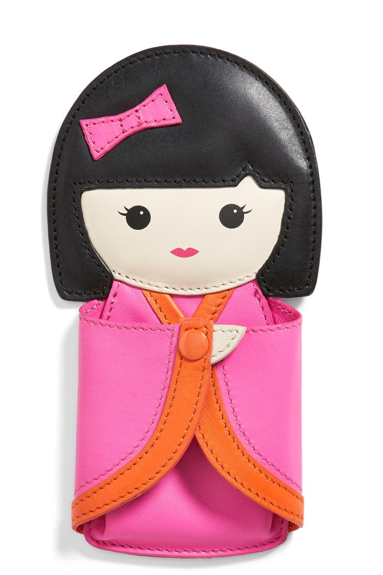 'hello tokyo' coin purse, Main, color, VIVID SNAPDRAGON/ CYBER ORANGE