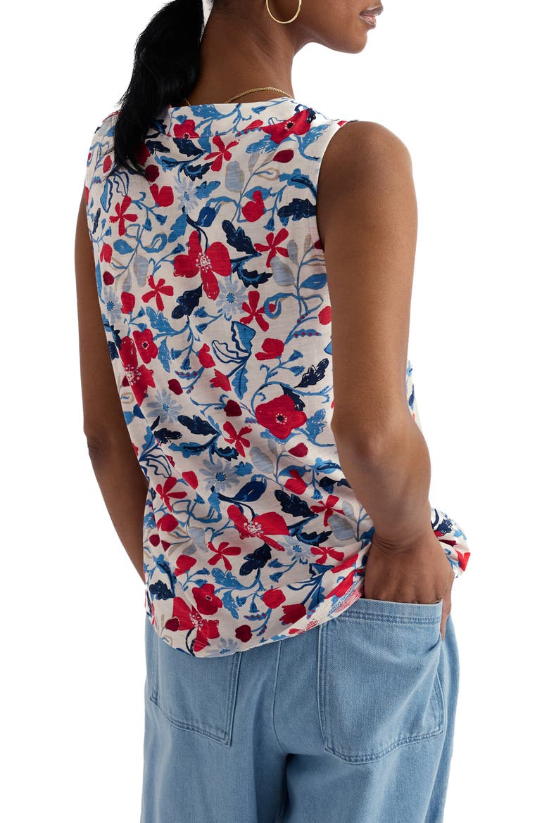 Achilla Floral Tank, Alternate, color, WINDING MEADOW CHALK