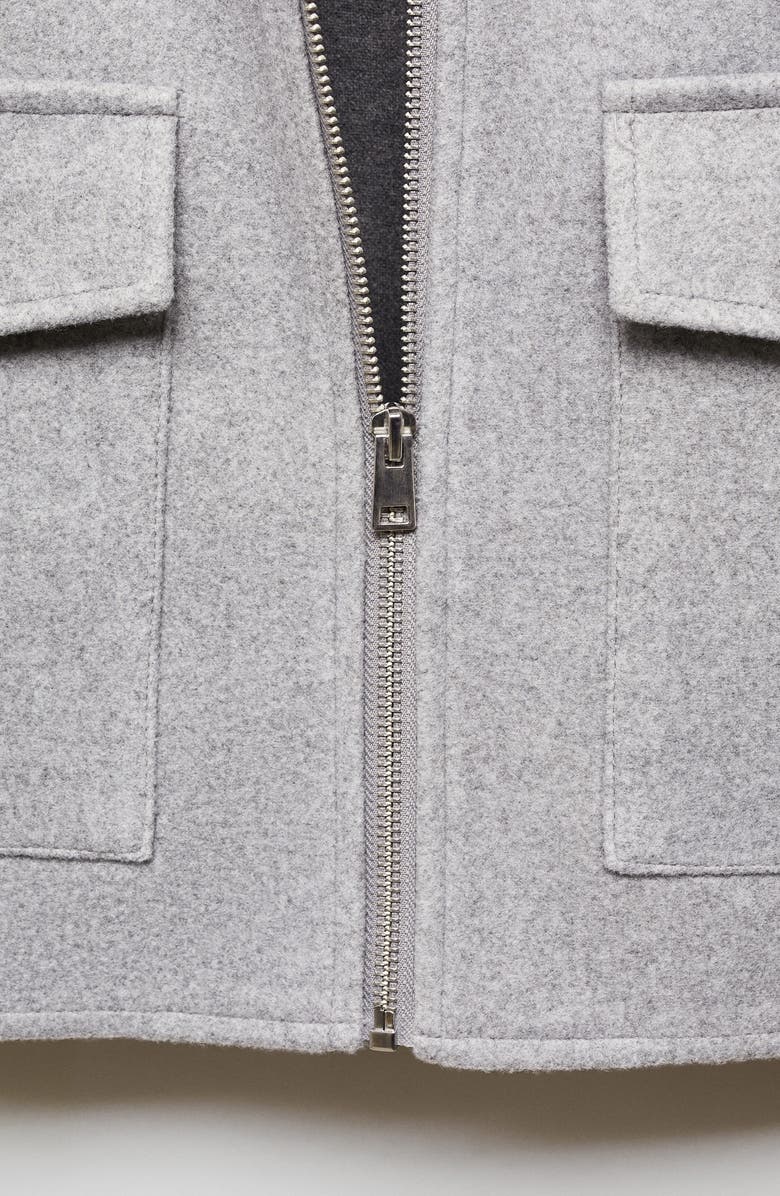 MANGO Structured Zip Jacket, Alternate, color, 