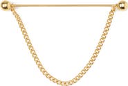 Cufflinks, Inc. Goldtone Stainless Steel Chain Collarbar
