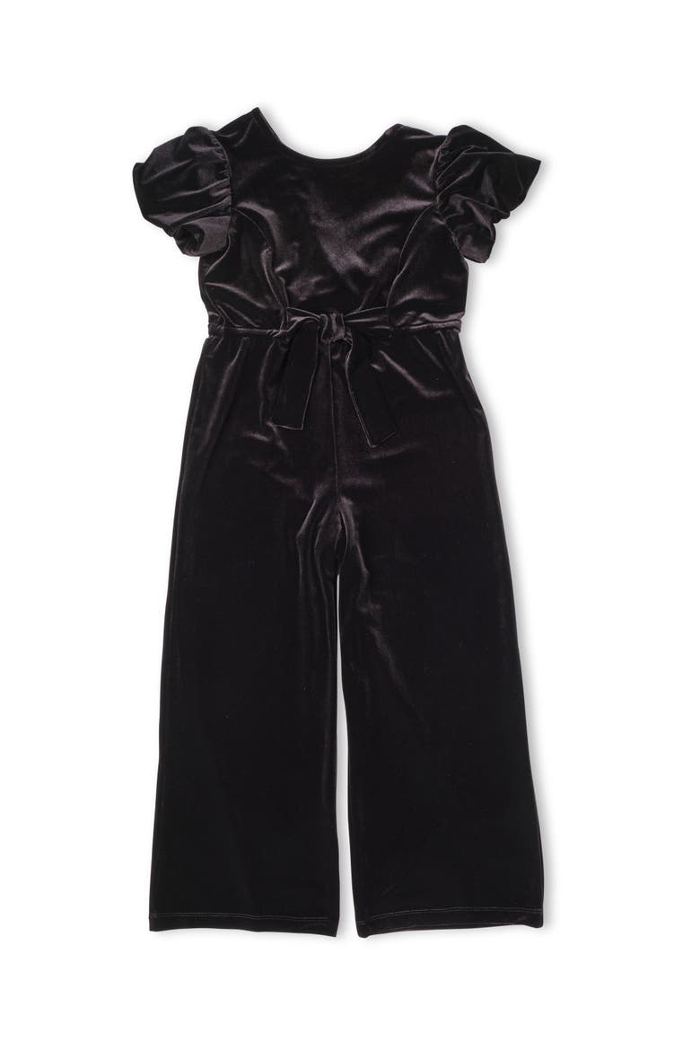 Black Velvet Jumpsuit, Main, color, Black