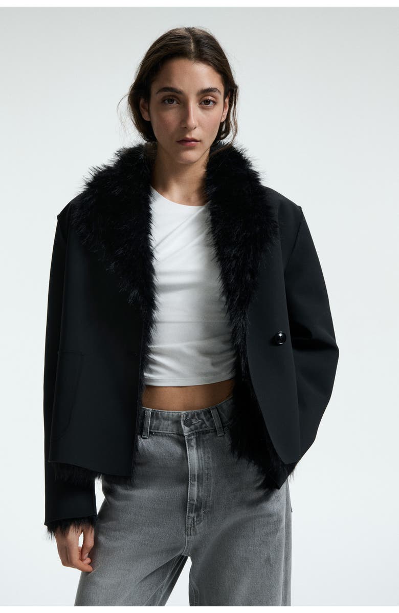 H&M Double-faced Jacket, Alternate, color, 