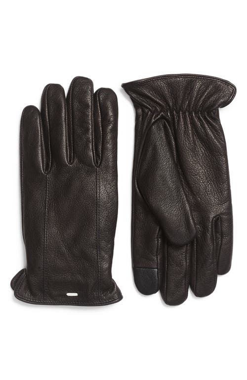 Rag & Bone Evan Leather Gloves In Black
