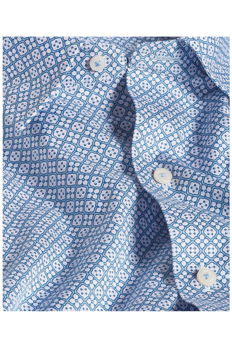 Geometric Print Sport Shirt, Alternate, color, SKY/ MULTI