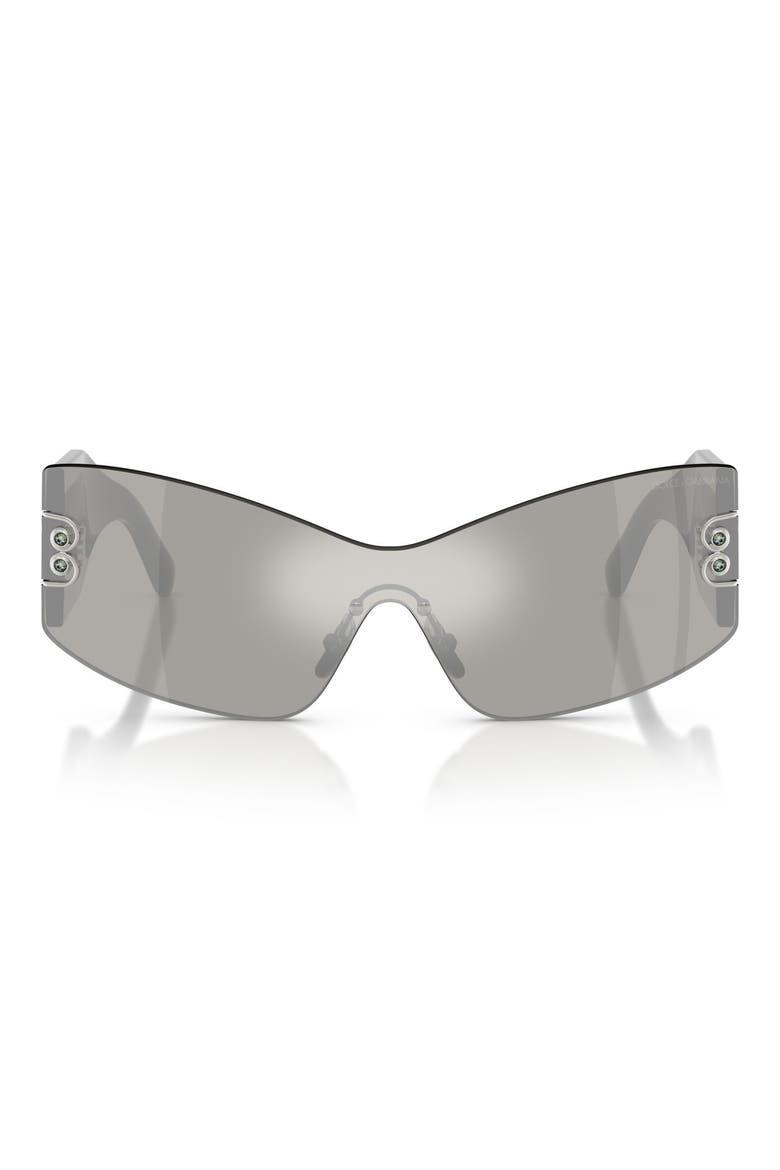 142mm Cat Eye Sunglasses, Main, color, BLACK / LIGHT GREY SILVER