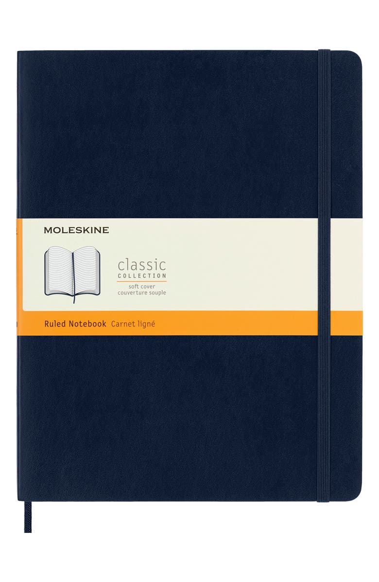 Moleskine Classic Softcover Extra Large Notebook, Main, color, Sapphire Blue