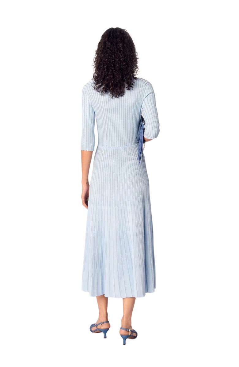 maje Rib knit midi dress, Alternate, color, 