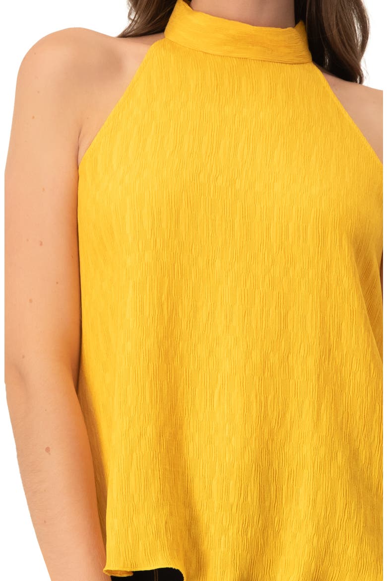 Halter Neck Sleeveless Blouse, Alternate, color, Yellow