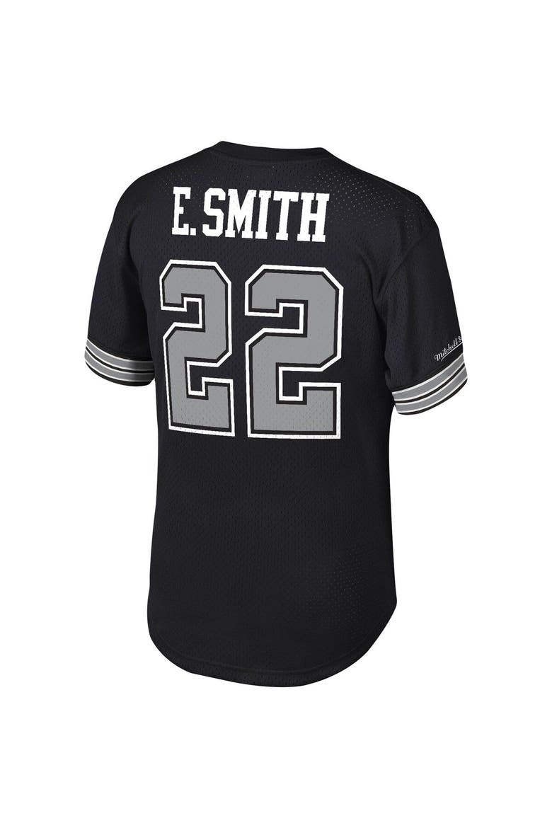 Men's Mitchell & Ness Emmitt Smith Black Dallas Cowboys Retired Player Name & Number Mesh Top, Alternate, color, Black