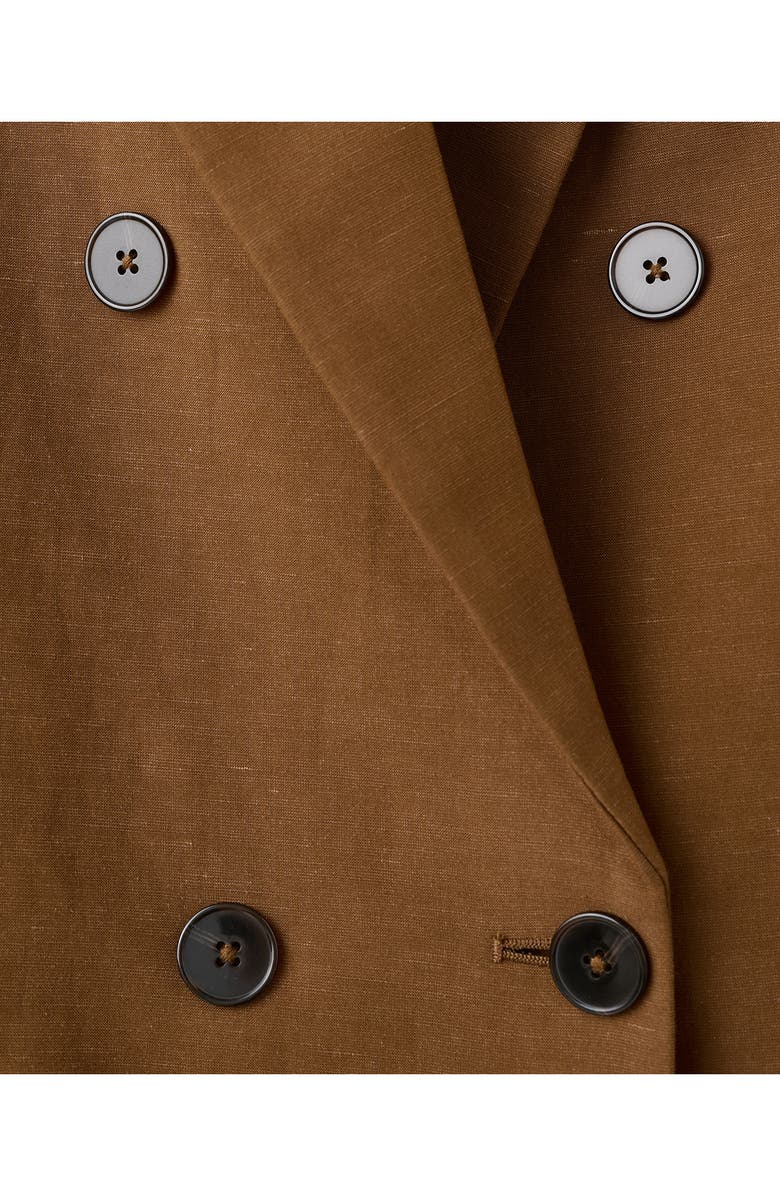 MANGO Double Breasted Blazer, Alternate, color, 