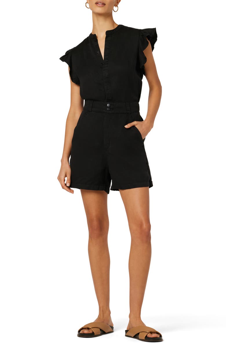 Joe's Emilia Flutter Sleeve Romper, Main, color, 