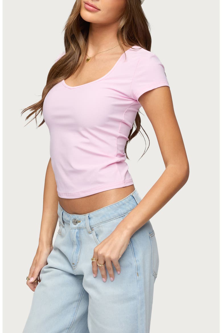 Dolores Scoop Neck T-Shirt, Alternate, color, LIGHT-PINK