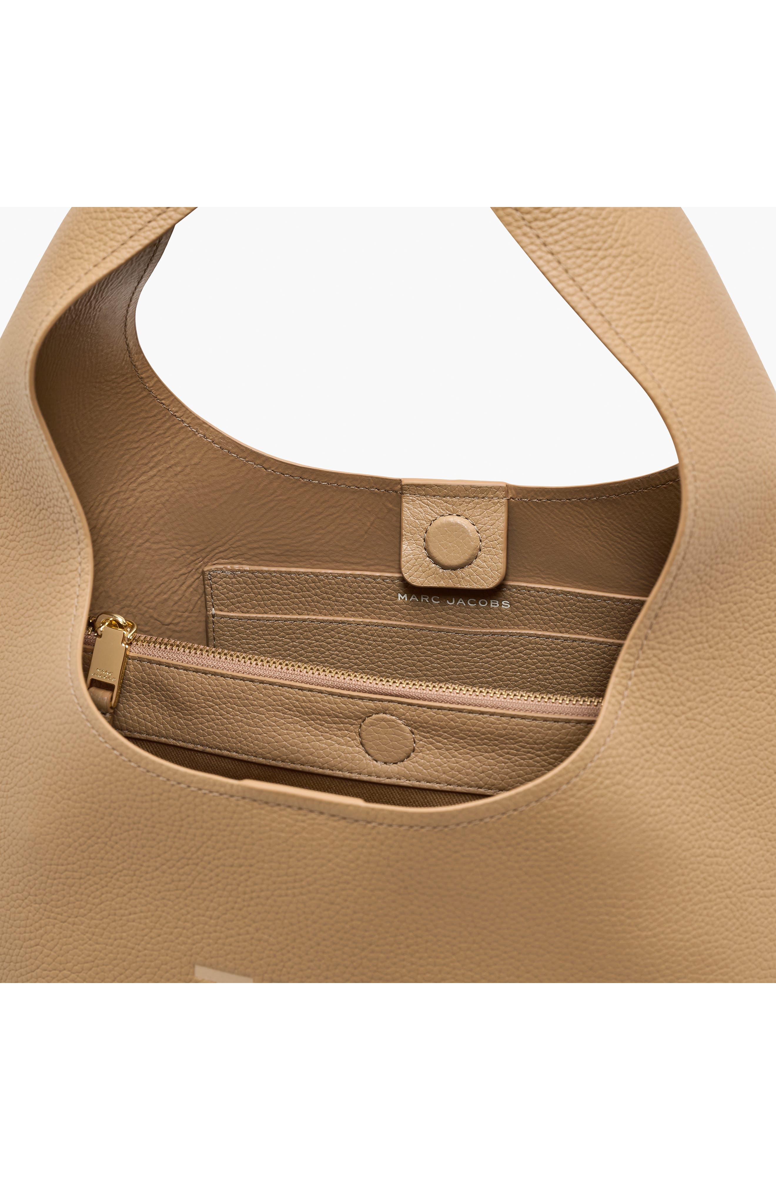 The Leather Sack Bag, Alternate, color, CAMEL