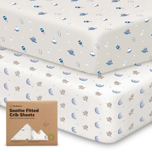 Keababies Soothe Fitted Crib Sheet In Cosmo