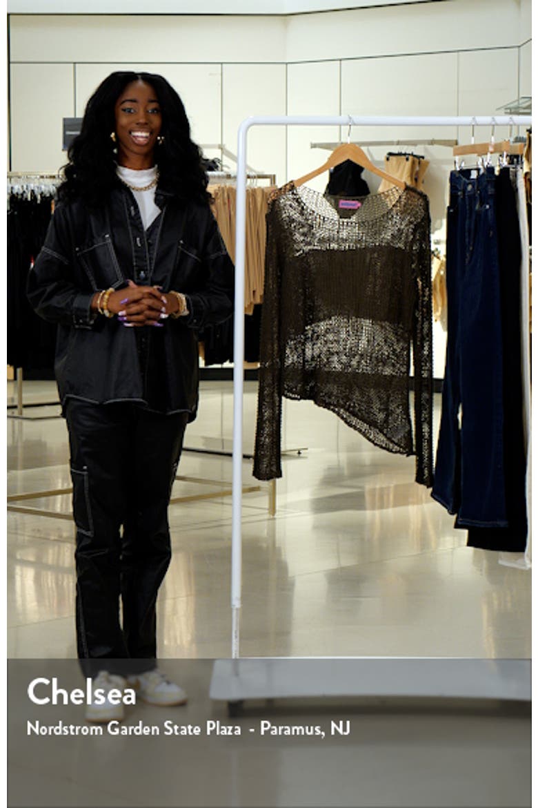 Open Stitch Asymmetric Sweater video