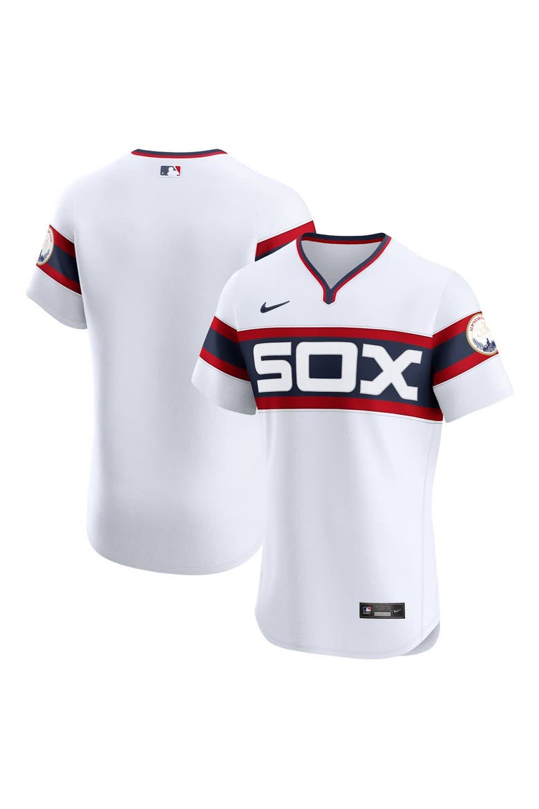 Men's Nike White Chicago White Sox Alternate Vapor Premier Elite Patch Jersey, Main, color, White
