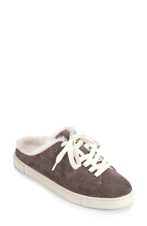 Ivy Genuine Shearling Sneaker Mule