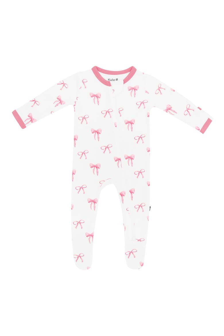 Zip-Up Footie, Main, color, BOW