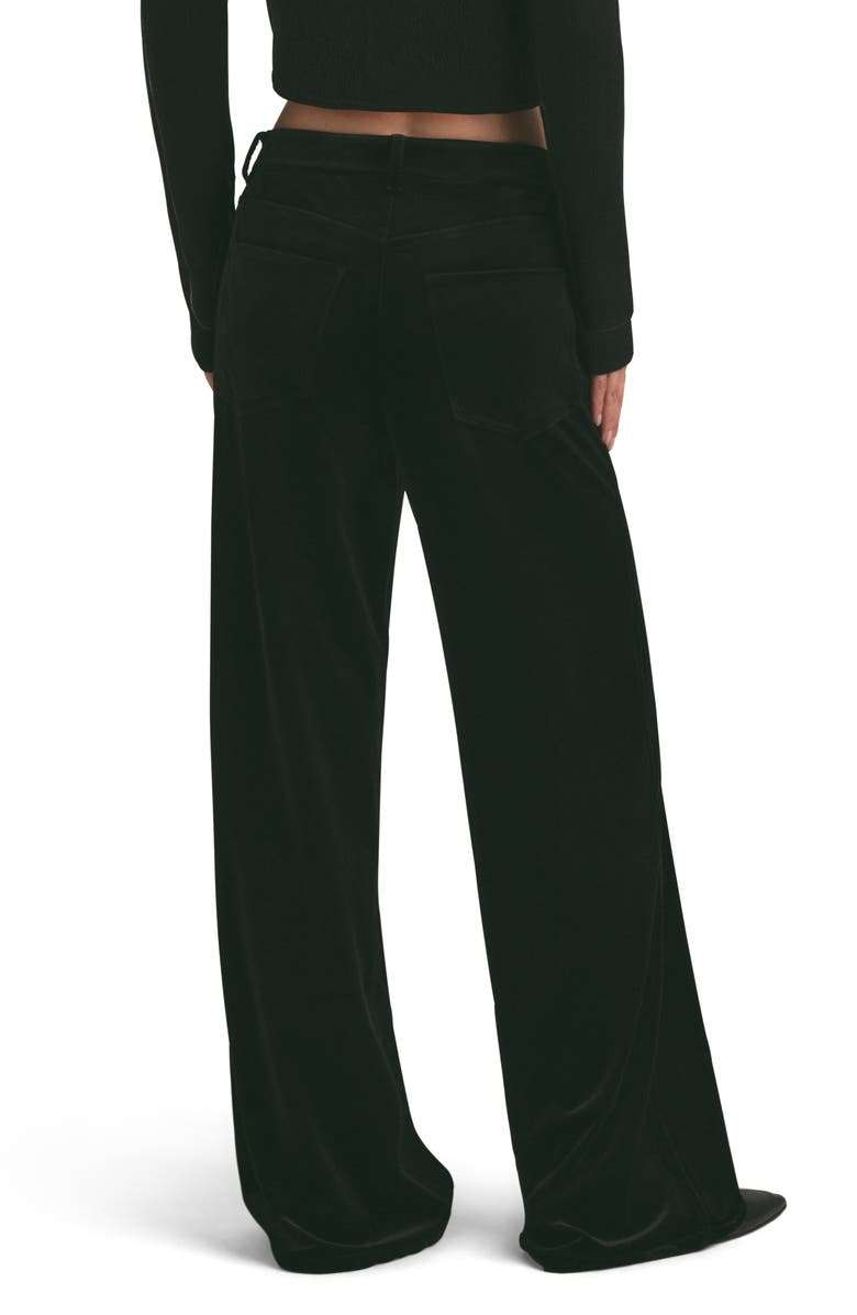 Favorite Daughter The Ollie Mid Waist Velvet Wide Leg Pants, Alternate, color,