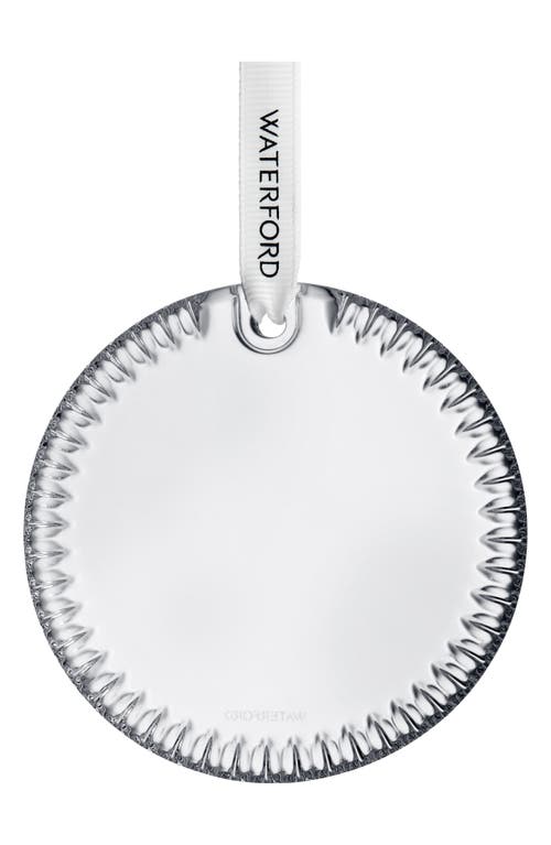 Waterford Crystal Disc Ornament In Transparent