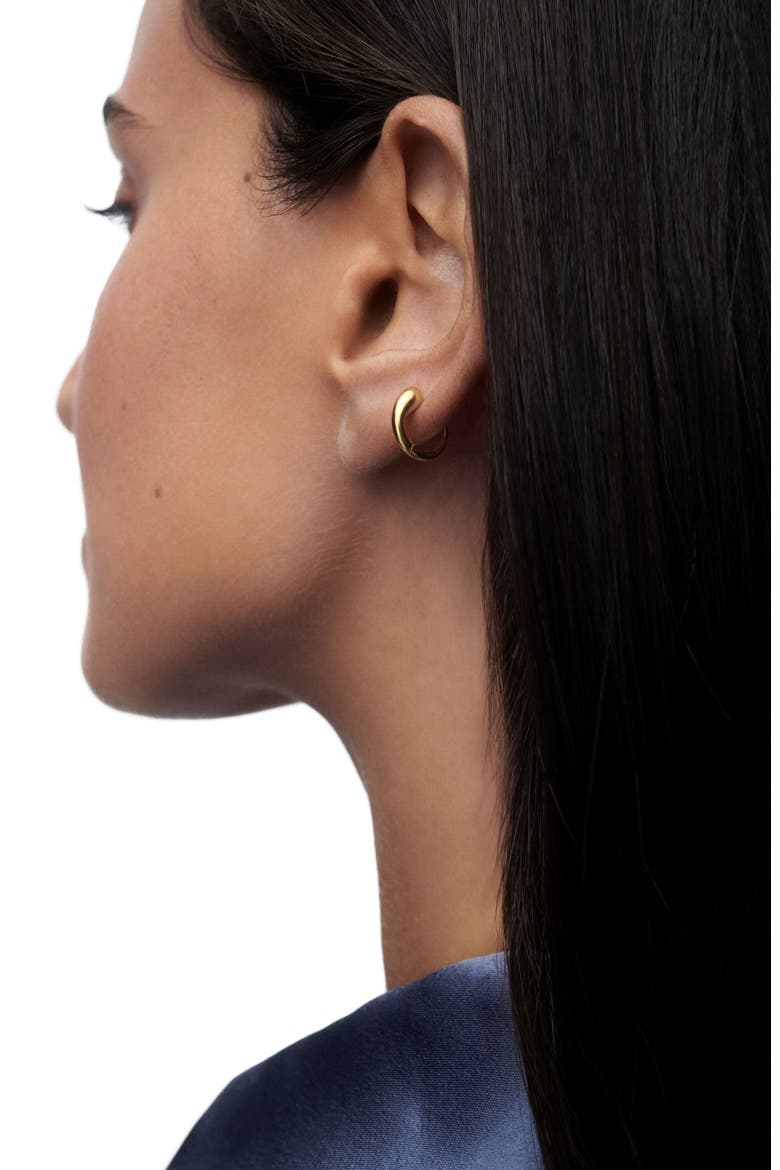 Loop Single Hoop, Alternate, color, Gold