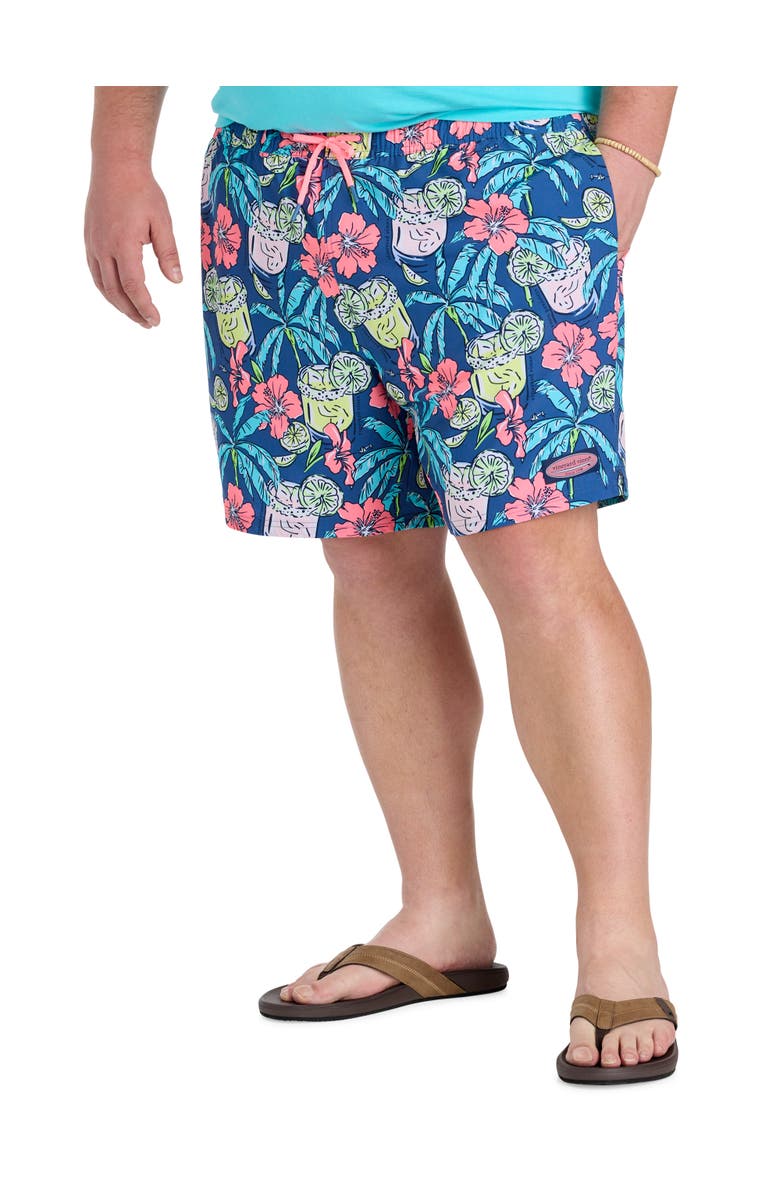 vineyard vines Big & Tall Printed Chappy Swim Trunks V2, Main, color, Moonshine